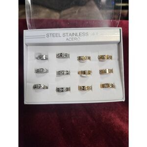 Stainless steel fashion ring. Price for one.